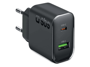 Ładowarka sieciowa SBS 65W PD 3.0 1xUSB-C 1xUSB-A Czarny