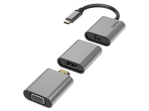 Adapter HAMA USB-C - Mini-DisplayPort + HDMI VGA