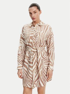 Marciano Guess Sukienka koszulowa 5GGK41 7314A Beżowy Regular Fit