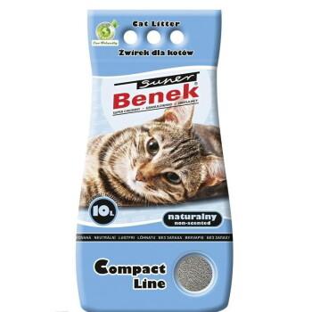 Benek Super Compact Naturalny żwirek dla kota 10 l