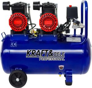 KOMPRESOR BEZOLEJOWY SPRĘŻARKA POWIETRZA 50L 230V 3000W CICHY +REDUKTOR
