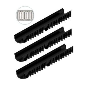 Zestaw kanał H90 1 m Easyline 3 sztuki ruszt stalowy ocynkowany 5 mm A15 ACO