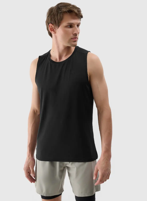 4F bezrękawnik męski koszulka do ćwiczeń 4FWSS25TFSLM460 czarny (XL)