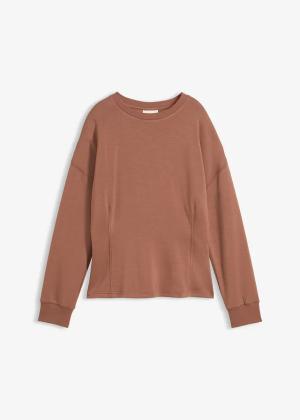 Bluza taliowana z dzianiny scuba