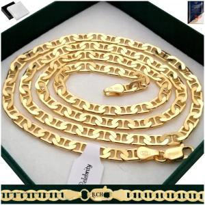ZŁOTY MĘSKI ŁAŃCUSZEK GUCCI PEŁNY 925/585 55CM 14K GRAWER +DEDYKACJA GRATIS