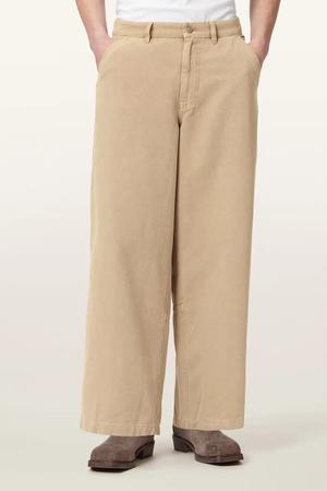 AllSaints spodnie wide leg męskie bawełniane JACKSON