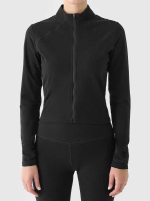 4F bluza funkcjonalna damska na zamek 4FWAW25TSWSF1873 czarny (L)