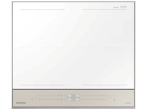 Płyta indukcyjna do zabudowy SAMSUNG NZ64B5067YY/U2 Białe szkło, Beżowy panel sterowania