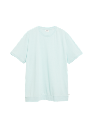 Fakturowany T-shirt ze ściągaczami