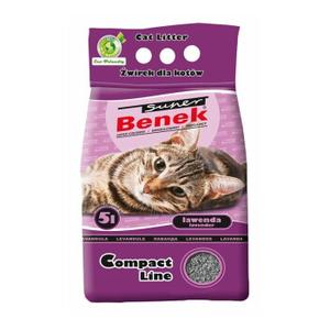 Benek Super Compact Lawenda żwirek dla kota 5 l