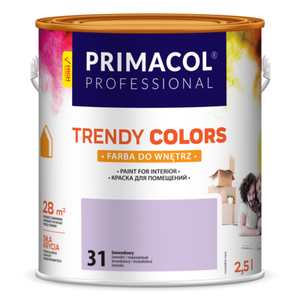 Farba Trendy Colors lawendowy (31) 2,5 l Primacol Professional