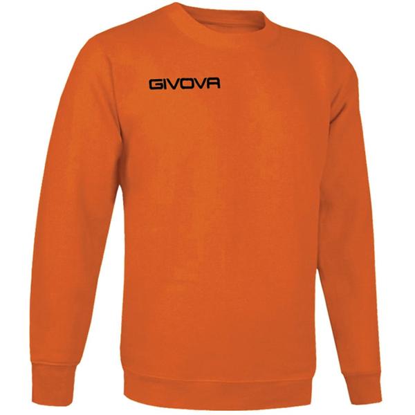 GIVOVA bluza męska polarowa sportowa G/COLLO MA019 pomarańczowa (XL)