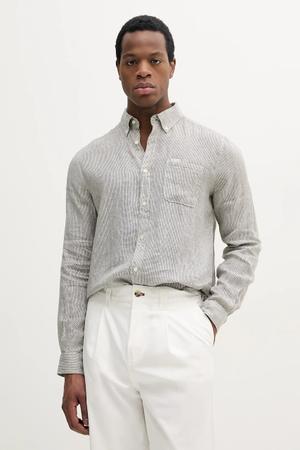 Barbour koszula lniana Linton Tailored Shirt