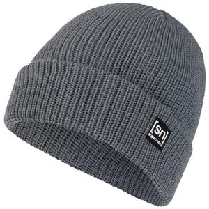 SUPER.NATURAL Czapka MERINO BASIC BEANIE szaro-niebieska (one size)