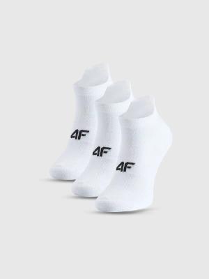 4F skarpetki damskie bawełniane stopki 3 pak 4FWMM00UFSOF244 białe (39-42)