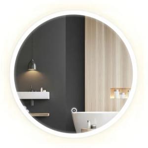 Lustro Łazienkowe Podświetlane Led FFJ 60 cm Ścienne 3 Barwy Światła Rea