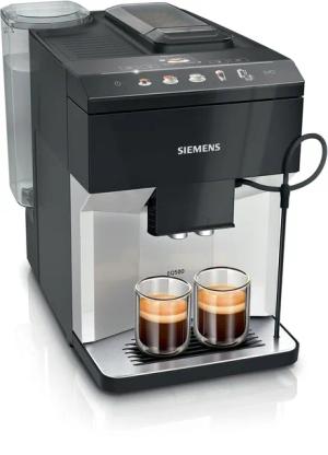 Ekspres ciśnieniowy automatyczny Siemens EQ500 classic TP511R01 czarny 1500 W 15 bar młynek ceramiczny zbiornik 1,9 l spieniacz mleka ekran TFT