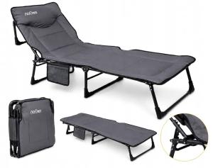 Łóżko Turystyczne Składane Polowe Kanadyjka Leżak Camping 200x65 cm 150 kg