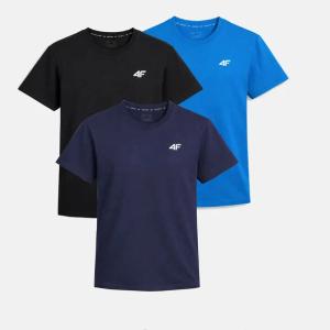 ZESTAW KOSZULEK MĘSKICH 4F KOMPLET 3 SZTUKI T-SHIRT M TTSHM3341