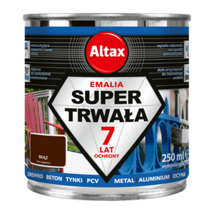 Emalia super trwała 250 ml brąz Altax