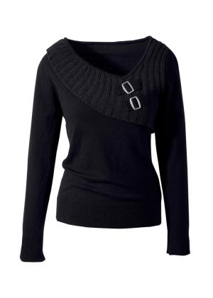 Cienki sweter z bawełną