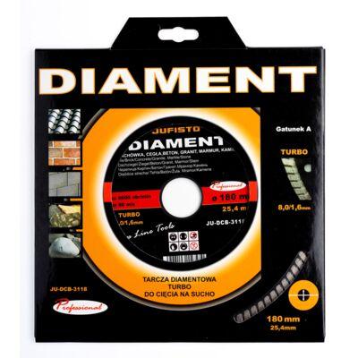 Tarcza diamentowa TURBO 180 x 1,8 x 25,4 mm Jufisto