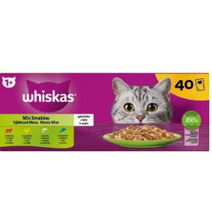Whiskas karma mokra dla kota box saszetki 85gx40 mix smaków
