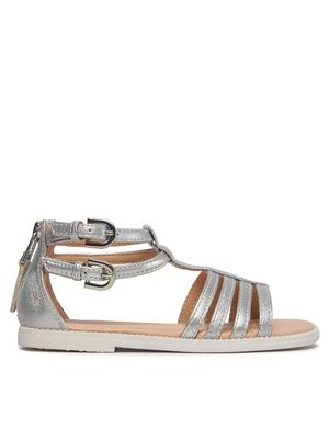 Geox Sandały J Sandal Karly Girl J7235D 0QDAJ C1007 S Srebrny