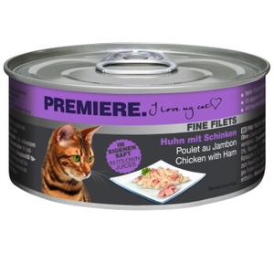 PREMIERE Fine Filets Naturell Kurczak z szynką 48x80 g