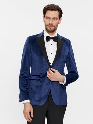 KARL LAGERFELD Marynarka 155270 541009 Granatowy Slim Fit