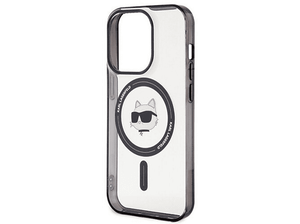 Etui KARL LAGERFELD Hardcase IML Choupette`s Head Magsafe do iPhone 15 6.1 cala Przezroczysty KLHMP15SHCHNOTK