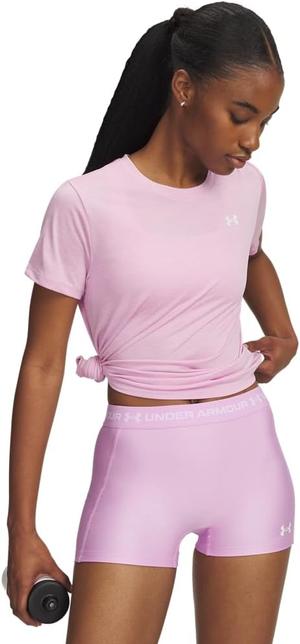 UNDER ARMOUR Damska koszulka treningowa Tech SSC- Twist - jasnoróżowa (L)