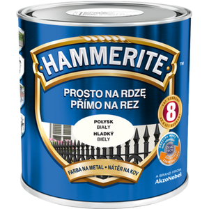 Farba Prosto Na Rdzę Biały Połysk 2,5 l Hammerite