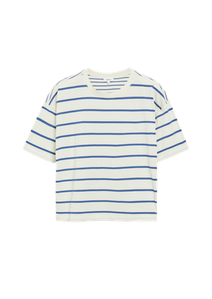 T-shirt z mieszanką pasków Relaxed Fit