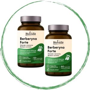 2 PAK Berberyna z chromem glukoza 500 mg 60 kaps Biovelle