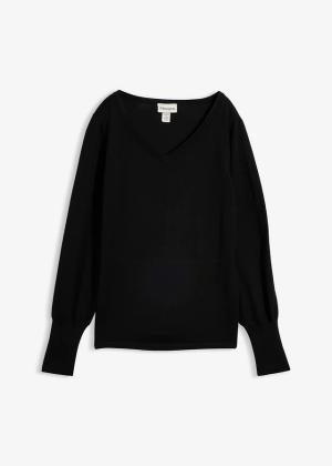 Sweter z cienkiej dzianiny z wiskozą