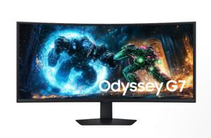Samsung Monitor 40 cali Odyssey G7 OLED 5120x2160 WQHD 21:9 2xHDMI 1xDP 2xUSB 3.0 1ms 180Hz HAS zakrzywiony 3Y2d2 (LS40FG750EUXEN)