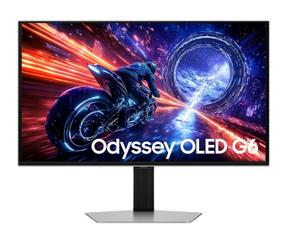 Samsung Monitor 27 cali Odyssey G6 OLED 2560x1440 QHD 16:9 2xHDMI 1xDP 2xUSB 3.0 1xUSB-C 0,03ms 500Hz HAS+PIV płaski 3Yd2d (LS27FG604SUXEN)