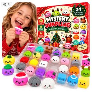 KALENDARZ ADWENTOWY ŚWIĄTECZNE GNIOTKI SQUISHY BOŻONARODZENIOWE CHRISTMAS