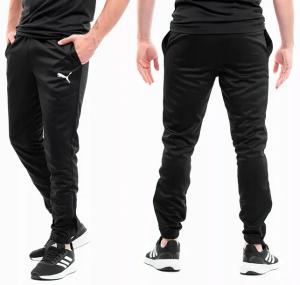Spodnie Dresowe Męskie PUMA teamRISE Sportowe Dresy Treningowe Czarne S