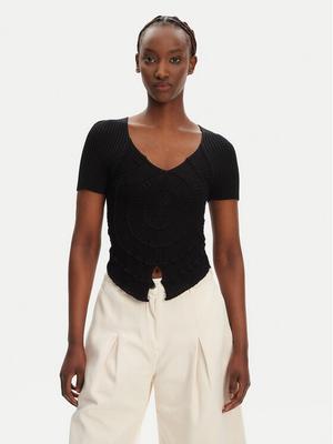 PINKO Bluzka Falterona Maglia 104625 A2E6 Czarny Regular Fit