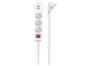 Listwa zasilająca HAMA 44133757 3gn, 2xUSB C/A 1.5m