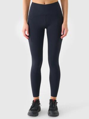 4F legginsy z kieszeniami bocznymi i z wykończeniem szybkoschnącym 4FWAW25TFTIF364 czarne (S)