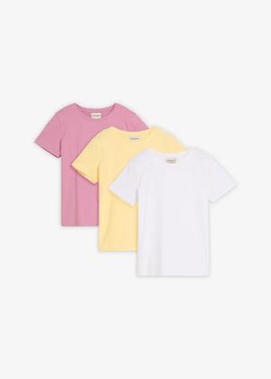 T-shirt z czystej bawełny organicznej (3 szt.)