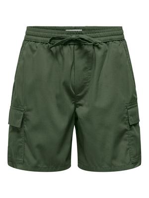 Only & Sons Szorty sportowe Kal 22034462 Zielony Slim Fit