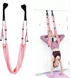 CHUSTA AKROBATYCZNA DO JOGI ROCIĄGANIA MIĘSNI MATERIAŁOWA SZARFA STRETCHING