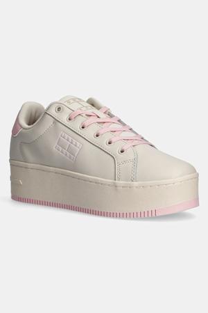 Tommy Jeans sneakersy skórzane TJW FLATFORM ESS