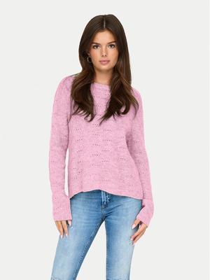 ONLY Sweter 15234745 Różowy Regular Fit