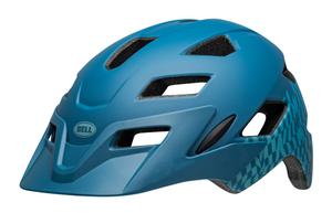 Kask juniorski BELL SIDETRACK wavy checks matte niebieski Uniwersalny (50–57 cm) (50-57)