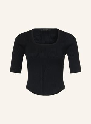 Allsaints Dzianinowa Koszulka Cruz Hally schwarz
